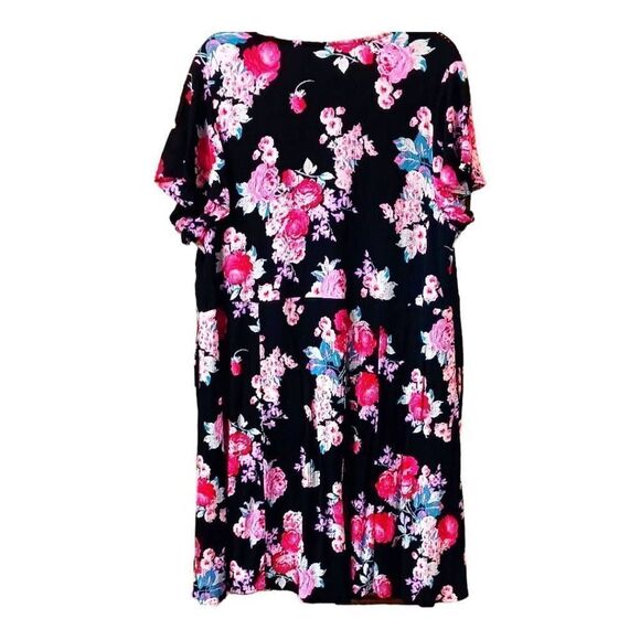 TORRID NEW Plus Size Mini Gauze Lace-Up Floral Skater dress. - Picture 10 of 16